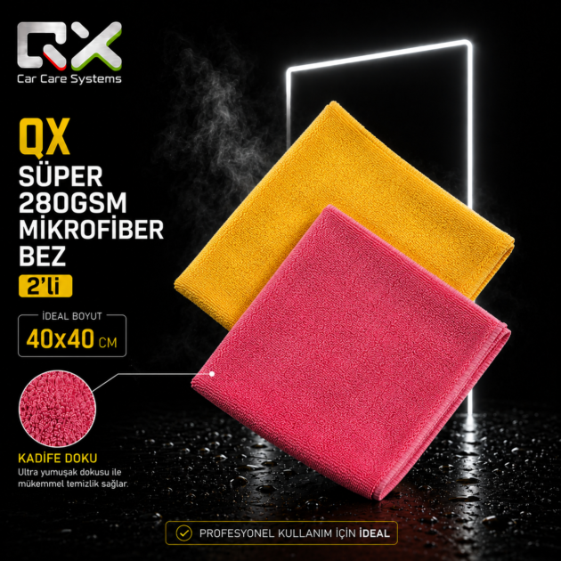 QX SÜPER 280GSM MİKROFİBER BEZ 2'Lİ